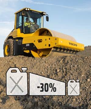 Volvo efficiency. Volvo delivers powerful and efficient compaction. Capitalize on Volvo s smart power mode and benefit from a 30% reduction in fuel consumption.