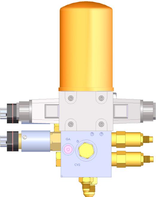 Filter Pressure switch #2 (port PS2) Set screw on knurled knob of pressure switch