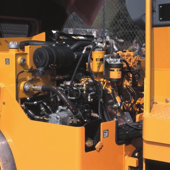 Serviceability The CB34, and CC34 machines provide the reliability and serviceability that you ve come to expect from Caterpillar. Engine Enclosure.