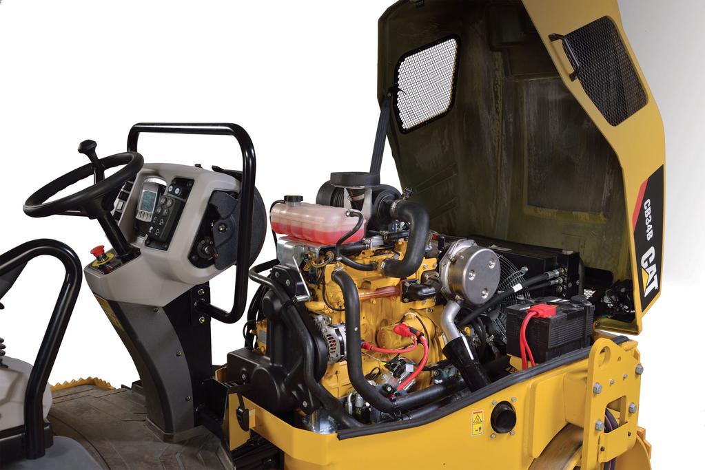 Cat engines are the power behind Cat Utility Compactors. Optimized engine power provides the push you need on any project grade.