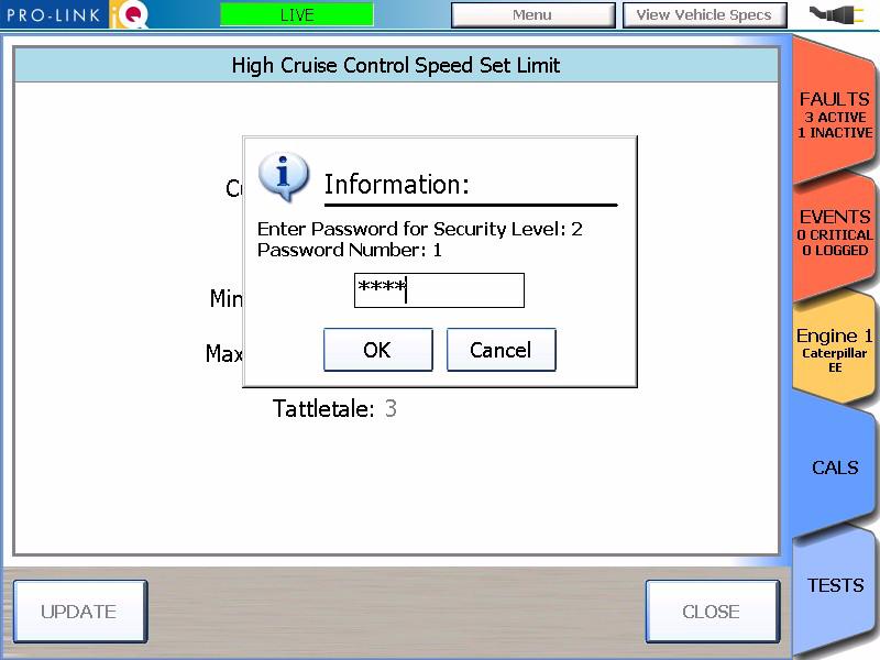 - Example: Calibrating the High Cruise Control Speed Set Limit Figure 5.