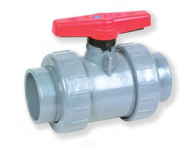 pvc-c Spears True Union 2000 Industrial Ball Valve Description: In-line double union ball valve with lockable handle Maximum Fluid Pressure at 20 C: Sizes 1 /2 to 2-16 bar; sizes 2 1 /2 to 6-10 bar