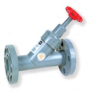PVC-U Spears Y-Pattern Valve Description: In-line Y-Pattern throttling valve Maximum Fluid Pressure at 20 C: Sizes 1 /2 to 2-10 bar; sizes 2 1 /2 to 4-6 bar Seats & End Connections: Solvent Sockets,