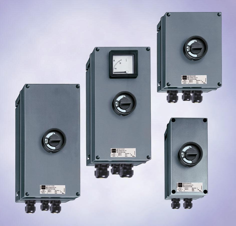 0 Load and Motor Switchgear Motor Protection ircuitbreakers For use in Zone and Zone Zone and Zone For protection of Ex e and Ex d motors Protects cables and plant equipment Adjustable thermal