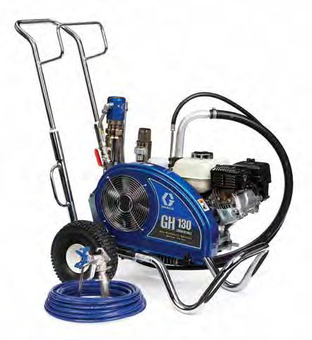 Gas Hydraulic GH 130 Convertible GAS MODELS PART # STANDARD 24W923 STANDARD with Electric Motor Kit (non CSA) 24W924 Graco s GH 130 Convertible sprayer is a powerful hydraulic unit for the contractor