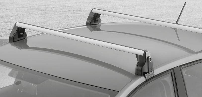 ROOF RACK Our City-Crash tested roof rack provides the base for items such as a ski and snowboard