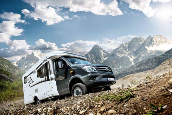 It powers its way through almost any  Ramp angle The HYMER ML-T