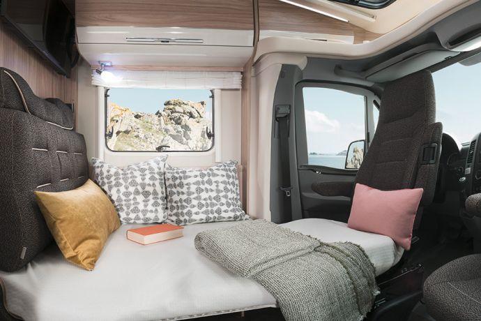 The compact, semi-integrated motorhome also has room for your grandchildren or