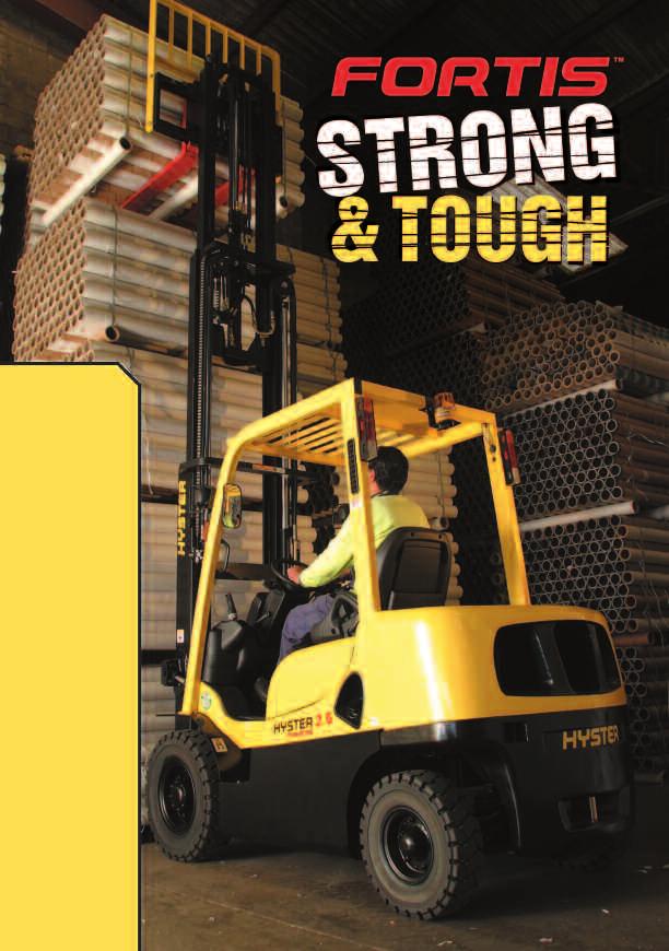 STANDARD FEATURES AND OPTIONS Fortis Standard Equipment Complete truck equipped with: 2-Stage limited free lift Vista mast with lift height of 3,000 mm Hook-type carriage with 1070 mm high load