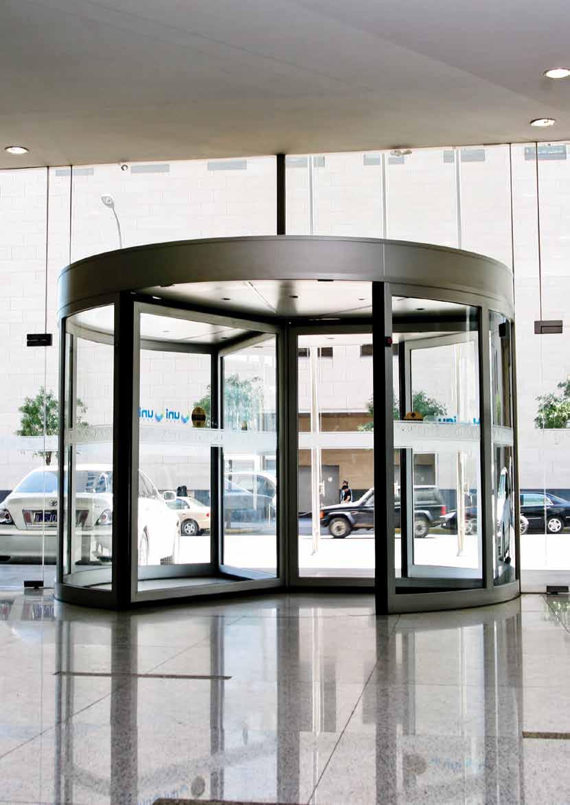 KA023/KM023 3 & 4 wing revolving - CLASSIC With the KA023, EA offer a traditional revolving door design, which can be configured to best suit the access requirements of most entrances.