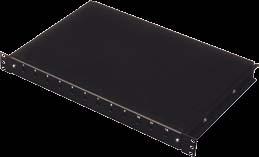 ACCESSORIES FIBER-OPTIC PRODUCTS 19" FIXED FIBER OPTIC SPLICE BOX ORPM 01 WITH FRONT PANEL ORPM 01 44 417 483 H (in U) W D
