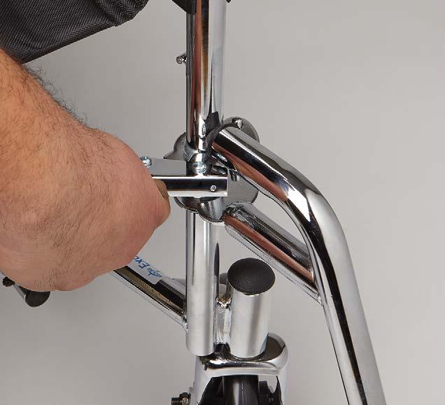 Handle grip in closed / locked position: To Lock, push down on the handle until engages To