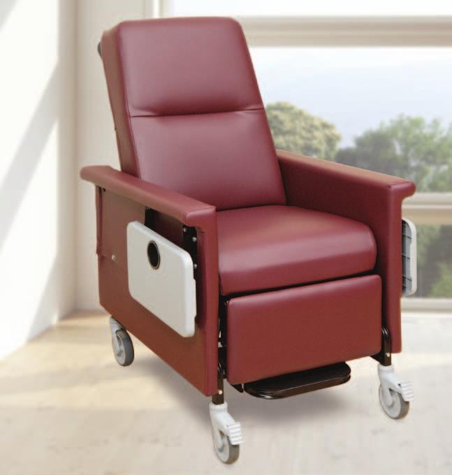 Quality Healthcare Seating Products 54 Series Recliner/TranspoRTer Rated up to 300 lbs. Part # 547 Manual Recliner Part # 54P PoweR Recliner* Z-spring construction for greater comfort.