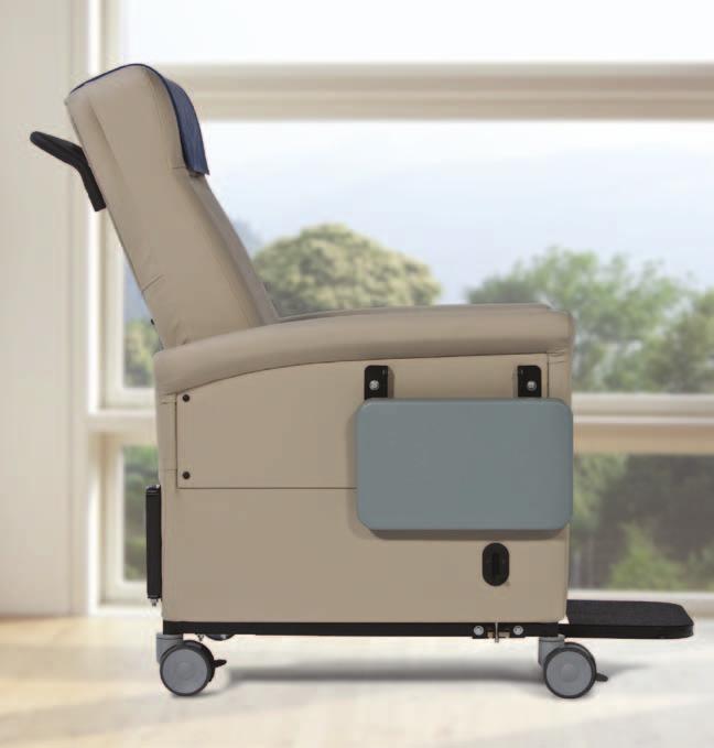 Quality Healthcare Seating Products Ascent XL BARIATRIC Recliner/TRANSPORTER RATed up TO 500 lbs.