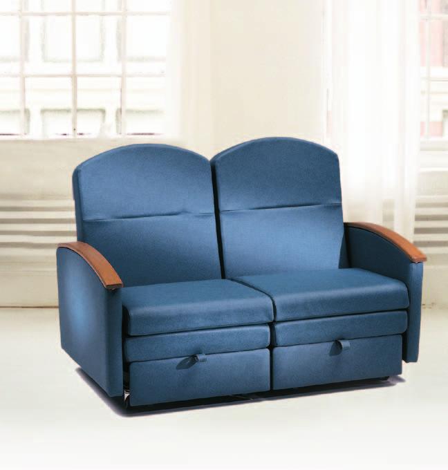 Quality Healthcare Seating Products 527 Series overnighter loveseat Rated up to 300 lbs.