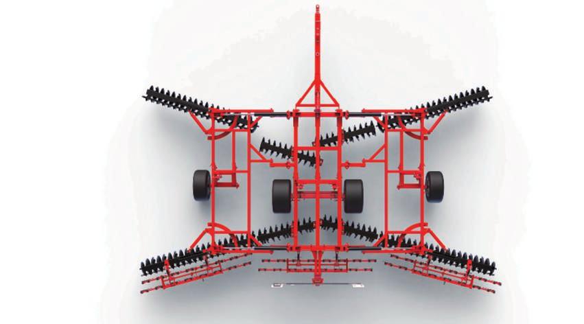 XXL WIDE: X-shaped disc harrows for tractors from 530 to 600 HP A