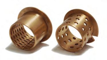 Metric Flanged Wrapped Bronze CuSn8 Bore of Bush when in Housing 25 30 35 40 45 55 +0.052 +0.052 Housing 28 34 +0.062 39 +0.062 +0.062 44 +0.062 55 +0.074 60 +0.074 65 +0.