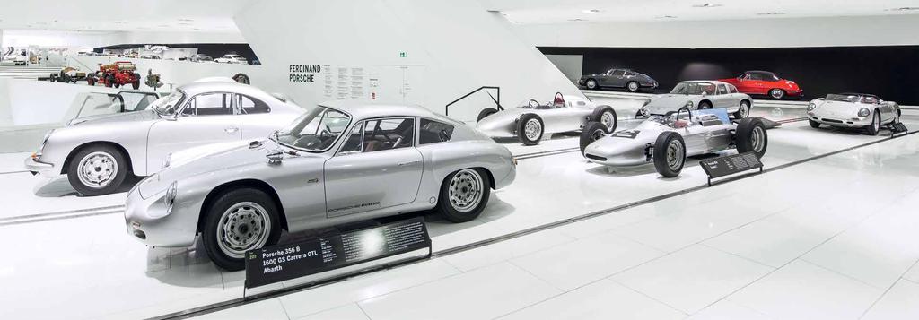 Insider s view. Many people dream of getting a glimpse behind the scenes. More than 80 vehicles take you on a journey through the impressive history of Porsche, from the origins to the present day.