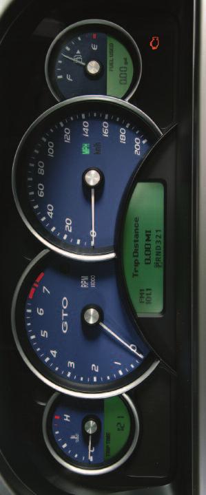 Instrument Panel Cluster A B C D E E Your vehicle s instrument panel is equipped with this cluster or one very similar to it. The instrument panel cluster includes these key features: A.