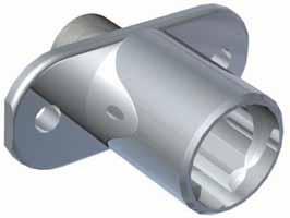 SPINDLE LOCK 22 MM ACK This lock is ideal for use on multi-drawer cabinets. Rotating the key results in 180º rotary spindle movement.