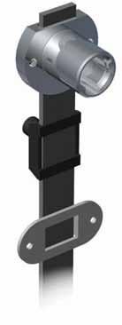 MULTI-DRAWER LOCK - 22 MM SIDE MOUNT - ALUMINIUM LOCKING AR This lock is ideal for use on multi-drawer cabinets. Turning the key results in vertical travel of the locking bar.