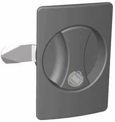 FLUSH LOCKING HANDLE 3-POINT LOCKING This lock is ideal for hinged doors requiring 3-point locking.