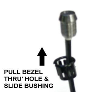 You can zip-tie the Sensor to a brake cable or a bracket, as long as it receives unobstructed sunlight. The sense head is sealed to be waterproof.