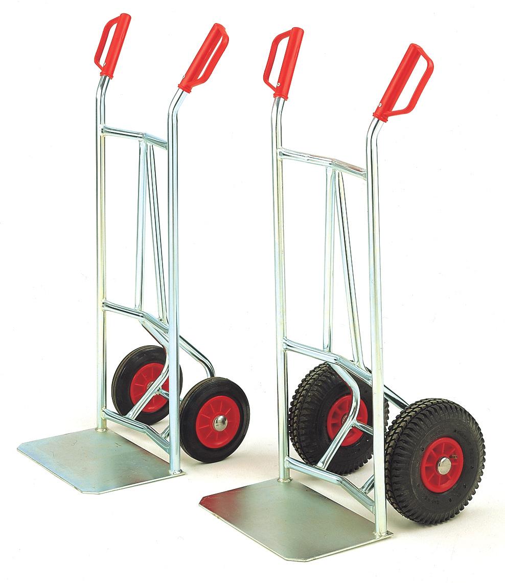 74 Versatile Truck This modern sack truck is available in bright zinc plated or blue epoxy fi nish. Choice of solid rubber or pneumatic tyres.