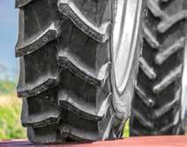 2"x 38" bias tires Low air pressure for less compaction and rutting (~15 psi) Wider, stronger tread