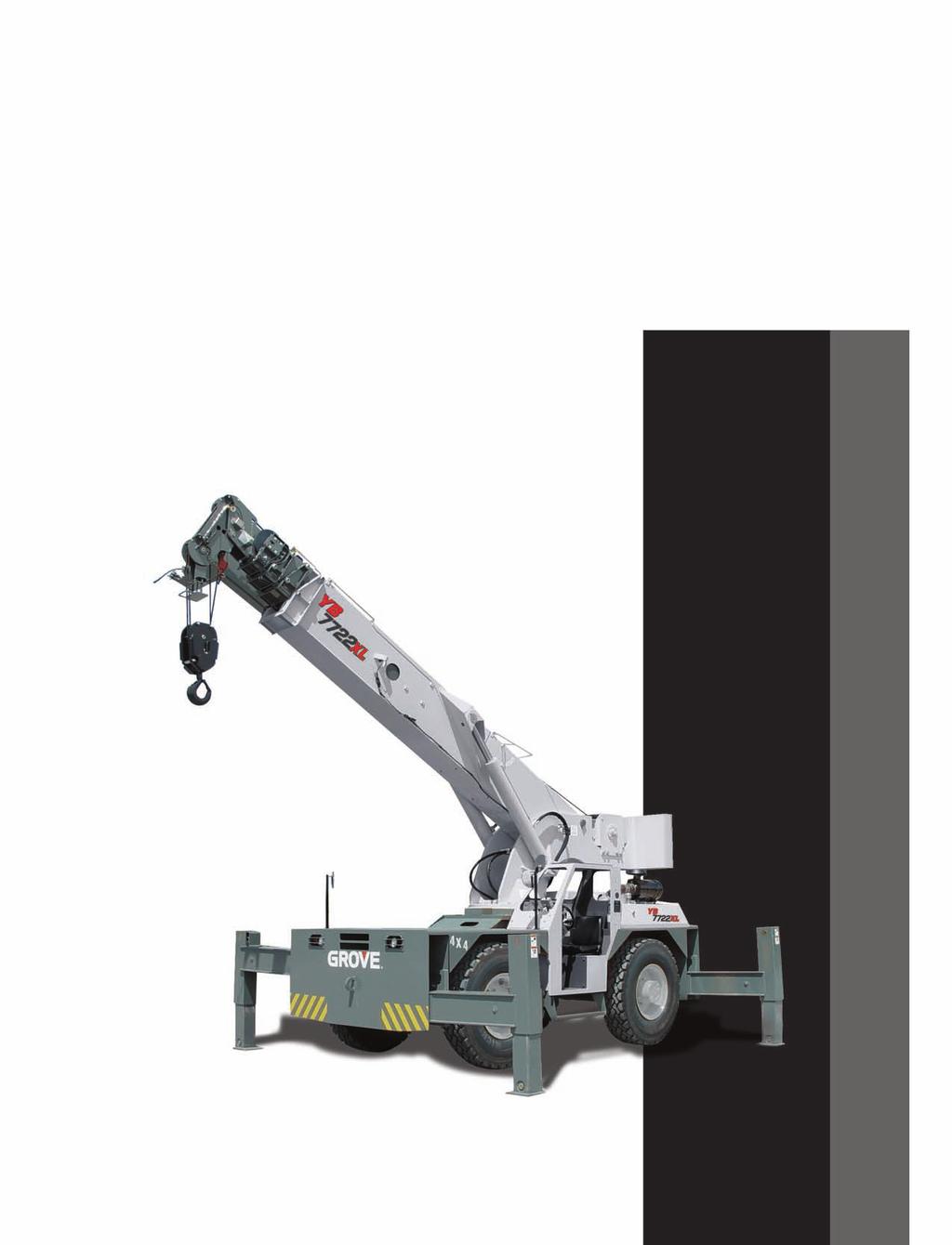 product guide features 2 models YB7722 & YB7722XL 22 ton (19.9 mt) capacity 36 on outriggers @ 8.5 ft. (2.6m) radius 15 ton (13.6 mt) deck carrying capacity 15 ton (13.