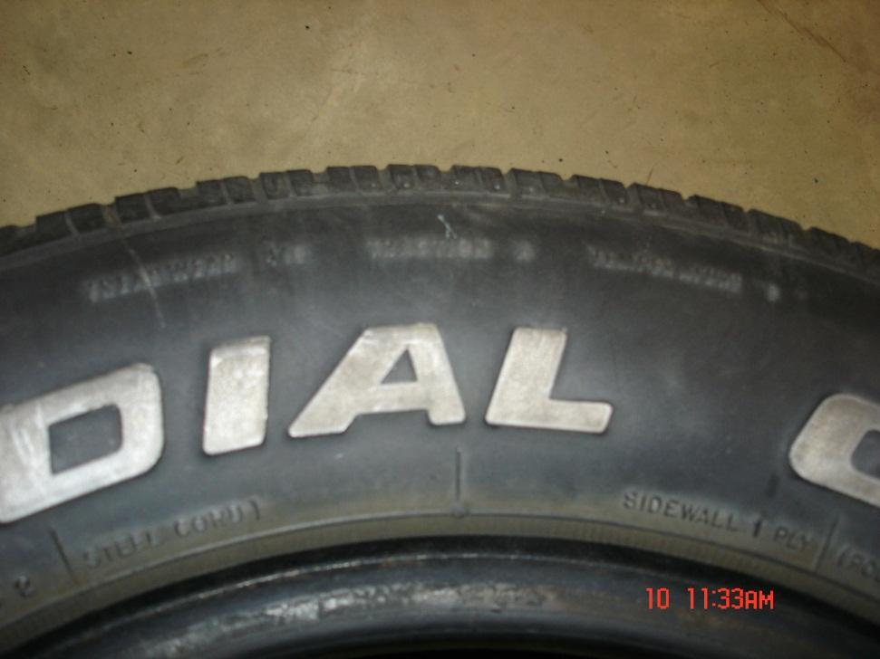 Parts of the Tire Sidewall: Outer part of the tire that extends from the bead to the tread.