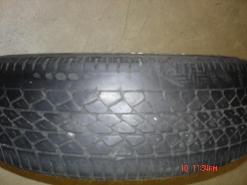 Tread: Outer surface of the tire