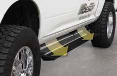 hides stealthily underneath your truck when doors are closed and extends down to meet your foot 3 when YEAR/36k door opens y Drops down about 6" and out 2" to create a stair-step into your truck y