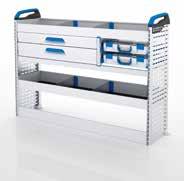 and dividers 1 shelf tray with mat and dividers 1 shelf with 3 M-BOXXes 1 shelf with