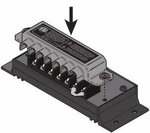 Battery circuit Refer to the fuse table on page 38 for appropriate fuse sizes Figure 8b. Place the Terminal Block Cover.