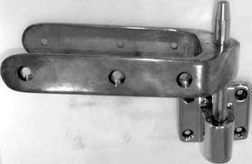 Gunmetal Pintle Diameter Length of Strap 1589/GM/WBI 5 16" 8mm 2 1 2" 64mm Suitable for the wider rudder, this set is still relatively lightweight and