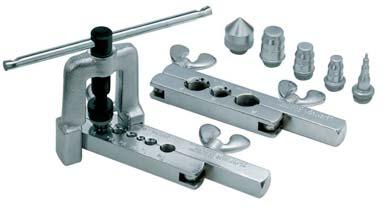 FLARING & SWAGING ACCESSORIES & WRENCHES 275-FS FLARING (45 ) & SWAGING TOOL For 1/8" to 3/4" and 4 to 22 mm O.D. tubing. Flares and swages. Converts quickly. Screw-type feed.