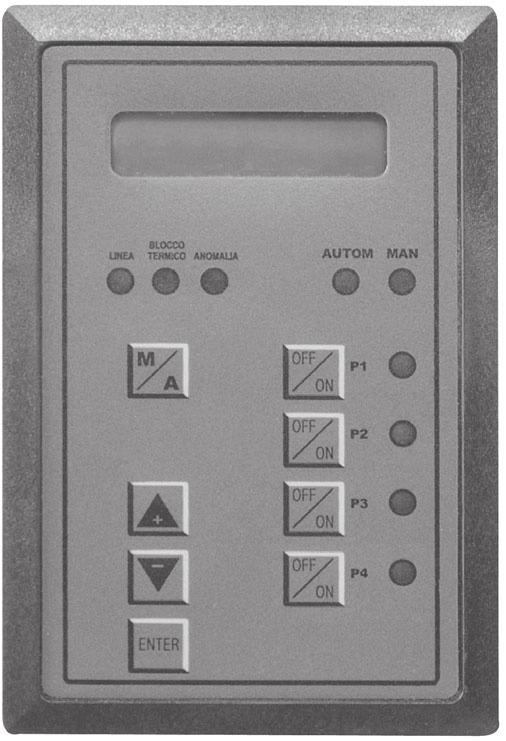 NOCCHI FREQUENCY CHANGER PRESSURE BOOSTERS WITH VARIABLE SPEED CONTROL PANEL - PILOT PILOT ELECTRICAL PANEL IP 54 metal enclosure Main switch Keypad with SA electronic board.