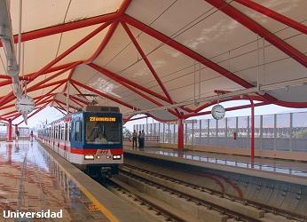 Capacities of LRT Linea 1 in Monterey, Mexico Planned: 40 trains/hour Planned: 30 trains/hour 4 vehicles per train Planned: 30 trains/hour 2010: 14 trains/hour 3