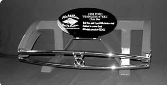 PAGE 10 TO ORDER CALL: 715-387-6847 CHIN BARS AND BUMPERS 1932 FORD DOUBLE CHIN BAR WITH OR