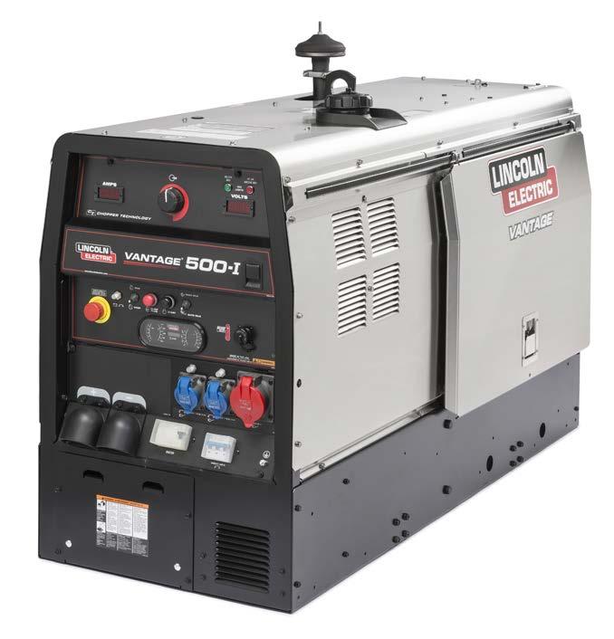 COMPACT, MULTI-PROCESS, DESERT DUTY RATED Vantage 500-I Shown K3385-1 KEY FEATURES Processes» If you are looking for a rugged, reliable and capable welder for demanding construction, pipe or repair