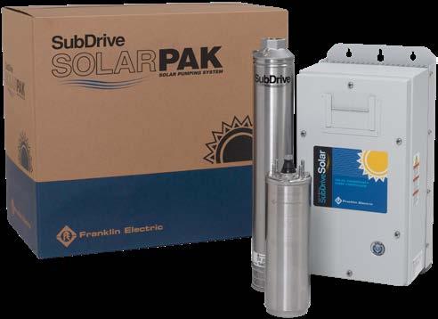 ALL-IN-ONE PACKAGE The SubDrive SolarPAK is the System Solution to your solar pumping requirements.