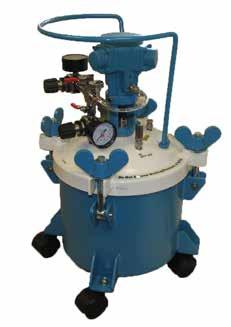 Pressure pots Pressure pots 2 Gallon pots The 2 gallon (Non-ASME) pot is designed to feed most coatings in feed applications.
