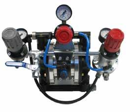 PMP-150 pump The PMP-150 diaphragm pump is designed for fluid applications requiring a 1:1 ratio and can be used on some adhesive applications and harsh or high solids, high viscosity coatings.