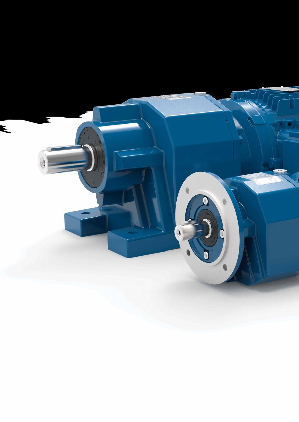 www.we.net Helical eared motors C The helical ear units come in five housin sizes for nominal torques from 50 to 600 Nm and are available in both foot and flane desins.