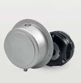 Accessories Brake cover A brake cover can be mounted onto basic module E and basic module N as an option, to protect the brake from water and dust (degree of protection acc.