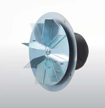 AC RADIAL FAN MOTOR Material : Impeller made of steel sheets Direction of rotation : Counter-clockwise, clockwise seen on rotor Type of protection : IP 44 Insulation class : "F" Mounting position :