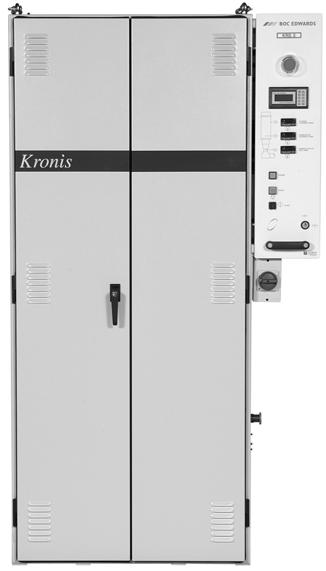 KRONIS The Kronis is the latest addition to O Edwards range of inward-fired combustors, designed especially for the effective treatment of process exhausts from newly emerging low k VD processes.
