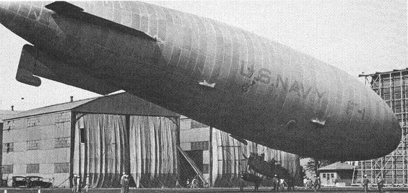 Goodyear F diameter: 33'6", 10.21 m length: 162', 49.38 m engines: 1 Union max.