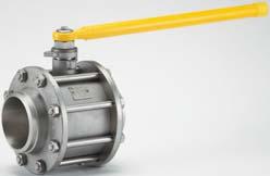 Series R 3 Piece ball valves with integrated handle DN65 - DN250 Butt weld, threaded, socket weld and flanged version R 66 CBS DN100 DN80 - DN250 DN65 Available end connection options: Butt weld: CBS